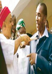 Gov. Chris Ngige and Godfather Chris Ubah